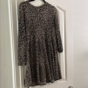 Zara Animal Print Knit Dress